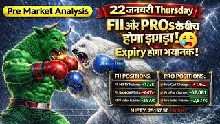 Pre Market Analysis & Report | FII DII & F&O Data | Nifty, Bank Nifty, Sensex Analysis | 22 Jan