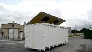 THIEVIN - Film toit ouvrant hydraulique sur caisson ampliroll THIEVIN