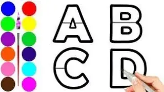 Tracing| Drawing| Tracing Abcd for kids and toddlers| English letter tracing| Abc| Abcd trace easy|