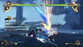 Tanjiro BnB Combo #1! 1 Bar! Demon Slayer Hinokami Chronicles Kamado Tanjiro Gameplay Combo Guide