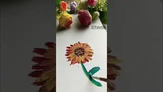 Beautiful Sunflower🌻🌻🌻#easydrawing #painting#Easy Flower Drawing#Art Tutorial @D'Palette