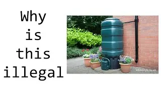 Why is it illegal to collect rain water