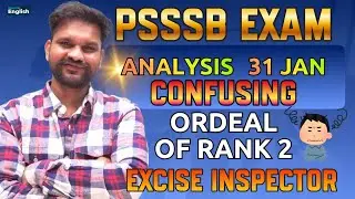 PSSSB Driver Exam Answer Key 31 Jan 2026 | PSSSB Excise Inspector | Electric English