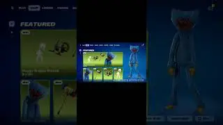 NEW Huggy Wuggy Skin & Bundle Fortnite Item Shop Showcase!
