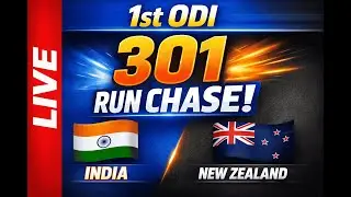 IND vs NZ LIVE 🔴 | 1st ODI | Can India Chase 301?