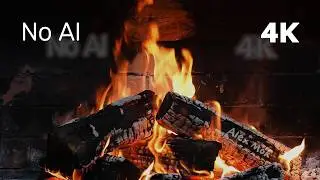 A Crackling Fire in the Stove for a Great Mood at Work &hellip; 4K60fps  ULTRA HD (#36)