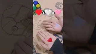 ❤️+🤍=🩷️ Wait for the End...Transition Alert🚨 #colurmixing #trend #majetala #dance #drawing #shorts