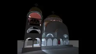Dialux evo animation, Lighting design for Church