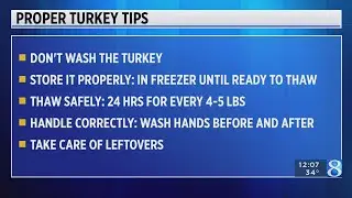 Turkey cooking safety tips from the CDC