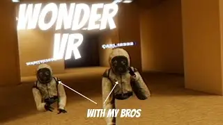 Playing a Backrooms horror Vr game with my bros (Wonder Vr)