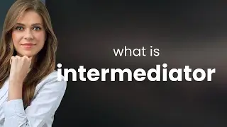 Intermediator &mdash; what is INTERMEDIATOR meaning
