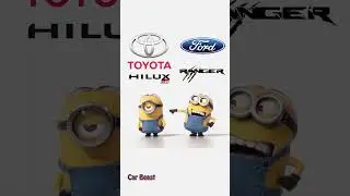 Toyota Hilux GR Sport vs Ford Ranger minions style #edit #car #status