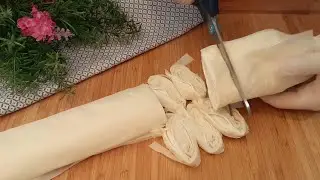 With filo pastry (phyllo) and scissors! Try BOREK cheese recipe in English without oven|BUREK|BYREK