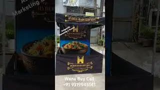 Biryani Food Stall tent for product marketing, product display, direct product selling, demo tent