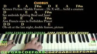 Science Fiction Double Feature (Rocky Horror) Piano Cover Lesson with Chords/Lyrics