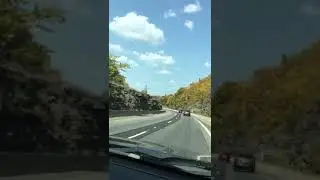 Route 81 north Pennsylvania USA road trip to Buffalo NY.