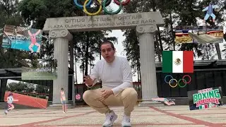 Visitando el Comité Olímpico mexicano