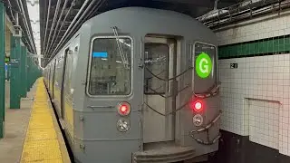R68A (G) train leaves 21st Street-Van Alst