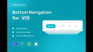FlutterFlow Bottom Navigation Bar Widget 🌟 Modern Tab Bar ✨ #flutterflow #navbar #widget