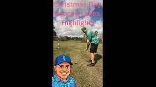 🎄⛳ Рождественские моменты игры в гольф на поле Beacon Lakes (лунка 2)