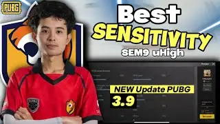 UPDATE 3.9 🔥 SENSI SEM9 uHigh TERBARU 2025  | SENSITIVITY PUBG MOBILE TERBAIK | SENSI PRO PLAYER