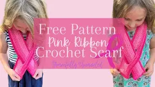 Breast Cancer Awareness Pink Ribbon Scarf | Crochet Tutorial | Gracefully Unraveled