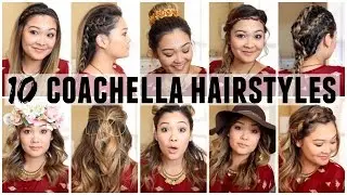 10 COACHELLA HAIRSTYLES | JaaackJack