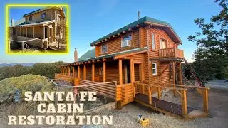 Exterior Restoration of this cabin in Santa Fe, New Mexico