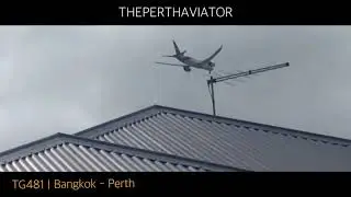 THAI AIRWAYS B787-8 Dreamliner (HS-TQB) final approach into Perth