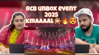 Pakistani couple reaction on RCB unbox 2025 Lighting & Fireworks | Virat speech| 🎇🔥😍