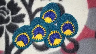 मोर पंख बनाएं क्रोशिया की मदद सेआसन तरीका|Make Peacock feathers with crochet#peacockfeathers#crochet