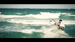 DaSilva Kiteboarding team rider Felix Antonio Martinez ,,Posito'' at his home spot Dominicana