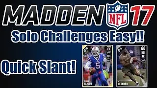 MADDEN 17 Ultimate Team Tips | How to beat ALL MADDEN Solo Challenges EASILY! | Quick Slant!