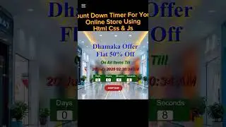 Countdown Timer For Websites #countdown_start_now #countdowntimer #html #css #javascript #coding