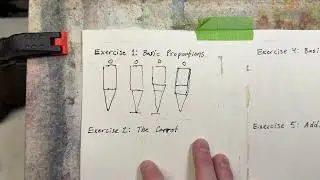 Exercise 1 for Loose Watercolor Figures: Simple Proportions