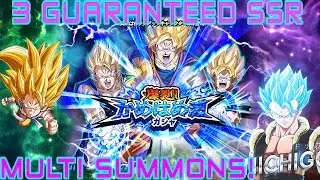 Explosive Kamehameha! 3 Guaranteed SSR Multi-Summons! INSANE DBZ Dokkan Battle