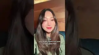 POV: You finally figure out how to get glass hair #haircare #hair