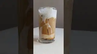 Iced Coconut Milk Latte ☕ #shorts