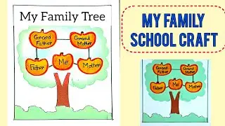 Family Tree 🌳 Easy Craft | School Project Family Tree Making with Paper #viral #familytree#trending