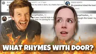BEST ONE YET! 😂 What rhymes with DOOR? - Ani Brava's Wild Comment Section - REACTION!!