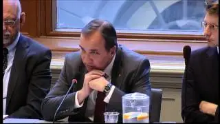 Stefan L&ouml;fvens f&ouml;rsta m&ouml;te i EU-n&auml;mnden