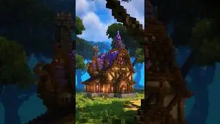 Watch as I take you on my Building process of this Minecraft Amethyst Manor #minecraft
