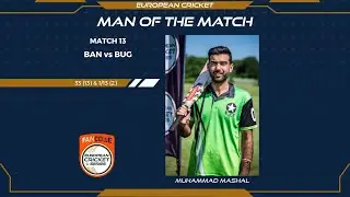 Man of the Match Muhammad Mashal seals Baneasa's precious first ECS victory