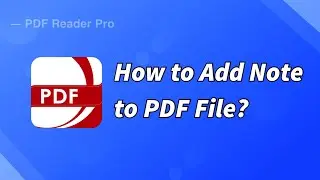 How to Add Note to PDF File on Windows?