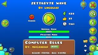 Geometry Dash Zettabyte wave by LNgoliat 100% Complete