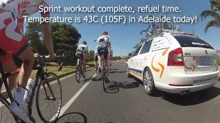 Tour Down Under 2013 - Pre-Tour Training ride with Lotto Belisol