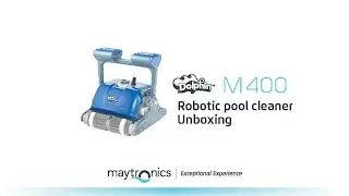 Maytronics Dolphin M400 robotic pool cleaner unboxing - US outlet