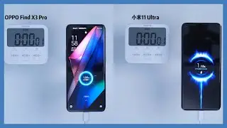 Xiaomi Mi 11 Ultra VS OPPO Find X3 Pro - 67W VS 65W Charging Speed Test | Two beast