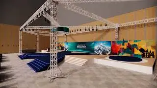 Event Setup 3D Animation | Stage Design Walkthrough | Enscape Render