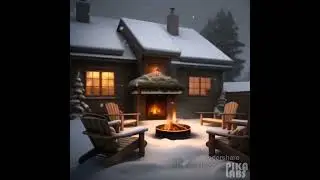 Sleep in 10 minutes with Snowfall and Crackling Fireplace Sounds 🔥😴 #relaxingmusic  #sleep
